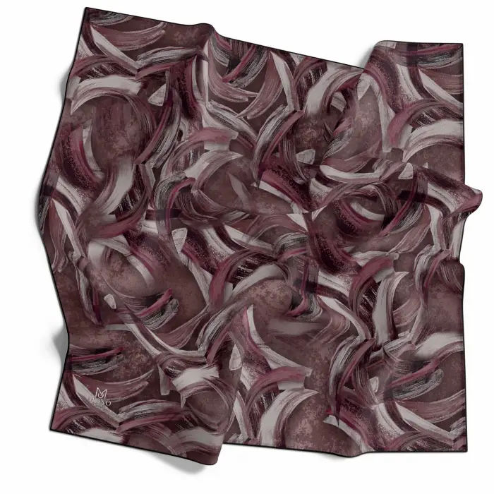 Mono Scarfs El Dikişli Dijital Soft Eşarp-soft08-02