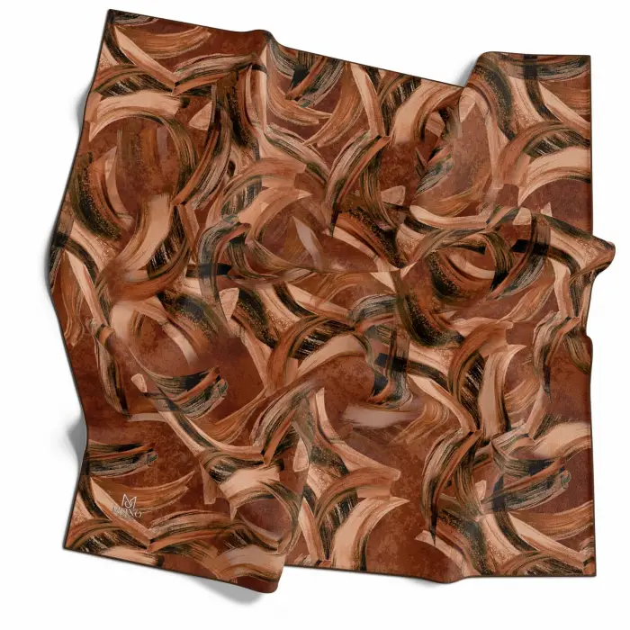 Mono Scarfs El Dikişli Dijital Soft Eşarp-soft08-05