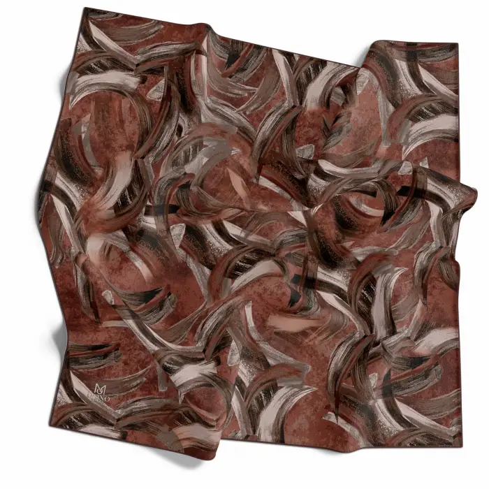 Mono Scarfs El Dikişli Dijital Soft Eşarp-soft08-07