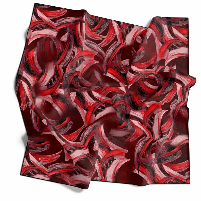 Mono Scarfs El Dikişli Dijital Soft Eşarp-soft08-08