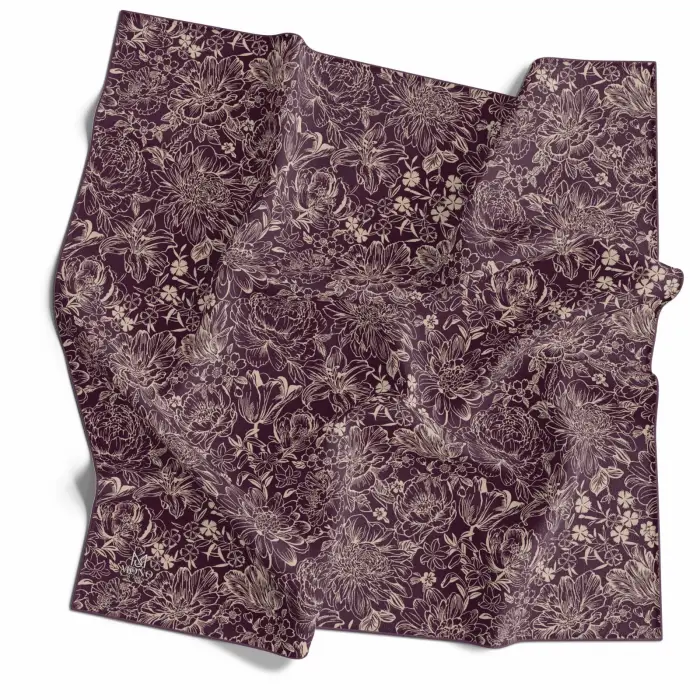 Mono Scarfs El Dikişli Dijital Soft Eşarp-soft10-03