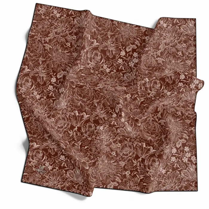 Mono Scarfs El Dikişli Dijital Soft Eşarp-soft10-05