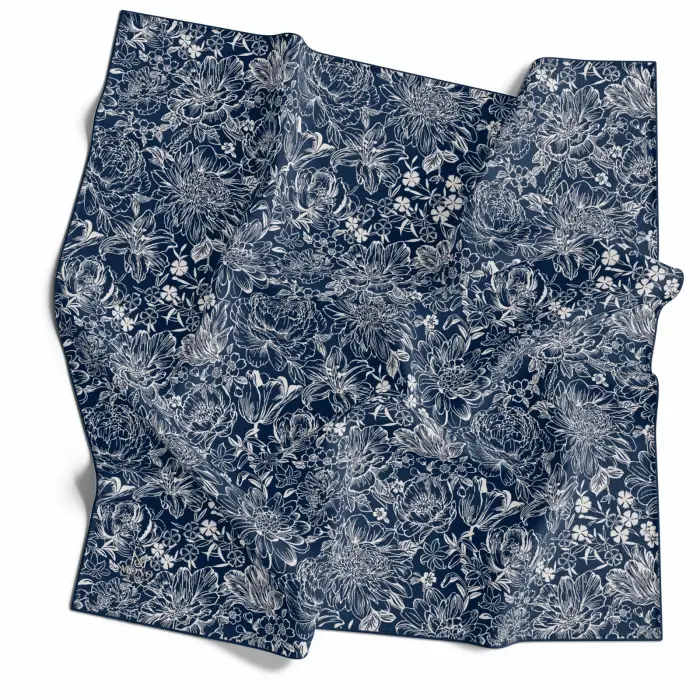 Mono Scarfs El Dikişli Dijital Soft Eşarp-soft10-07