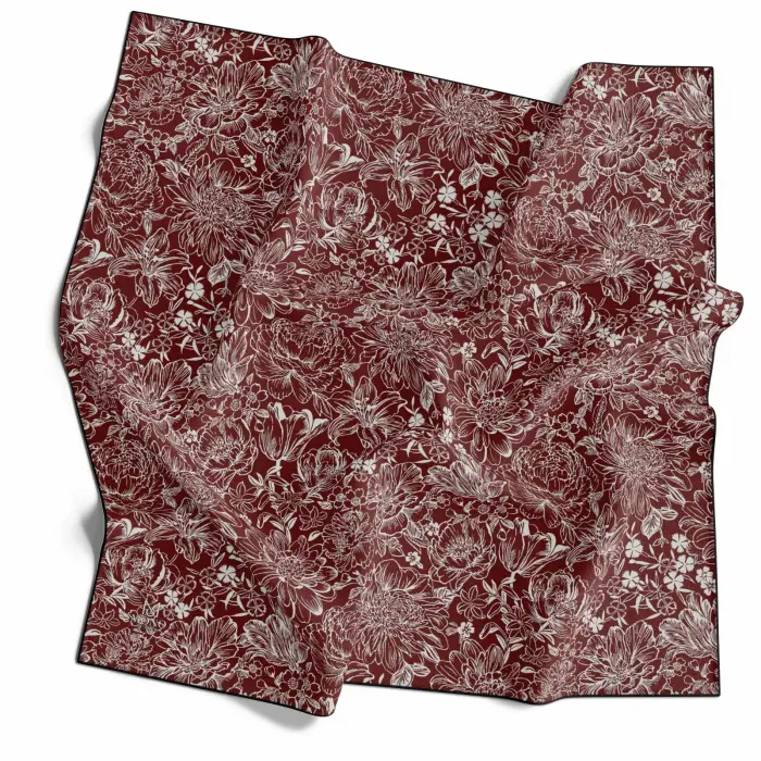 Mono Scarfs El Dikişli Dijital Soft Eşarp-soft10-09