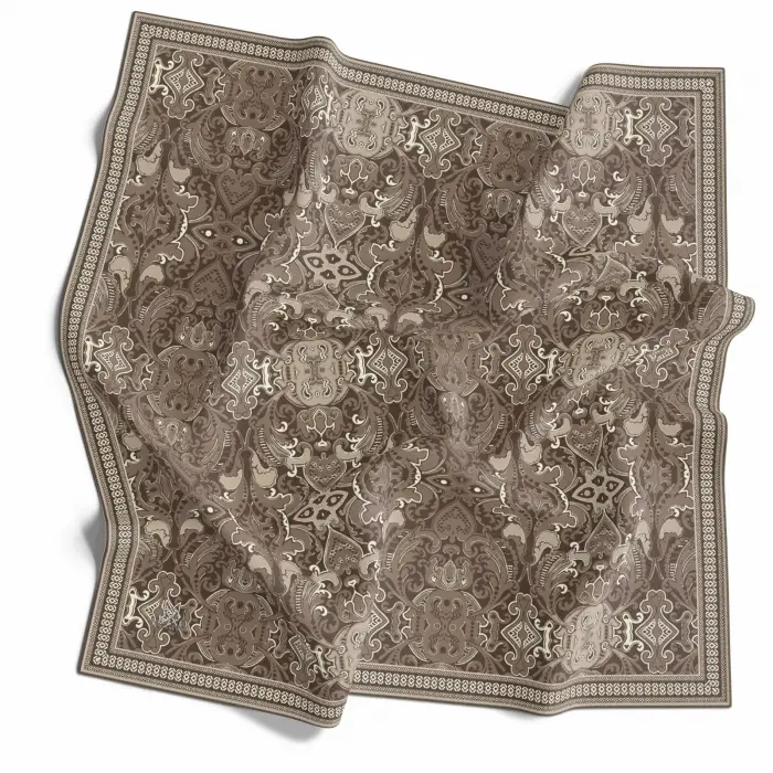 Mono Scarfs El Dikişli Dijital Soft Eşarp-soft12-10