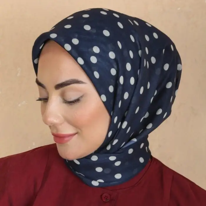 Locella El Dikişli Dijital Soft Eşarp Lacivert Serisi-soft15-04