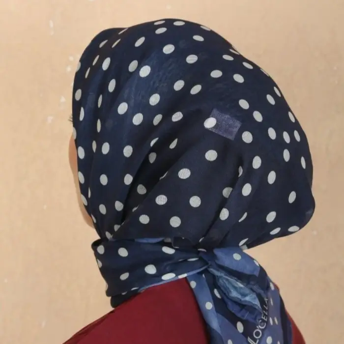 Locella El Dikişli Dijital Soft Eşarp Lacivert Serisi-soft15-04
