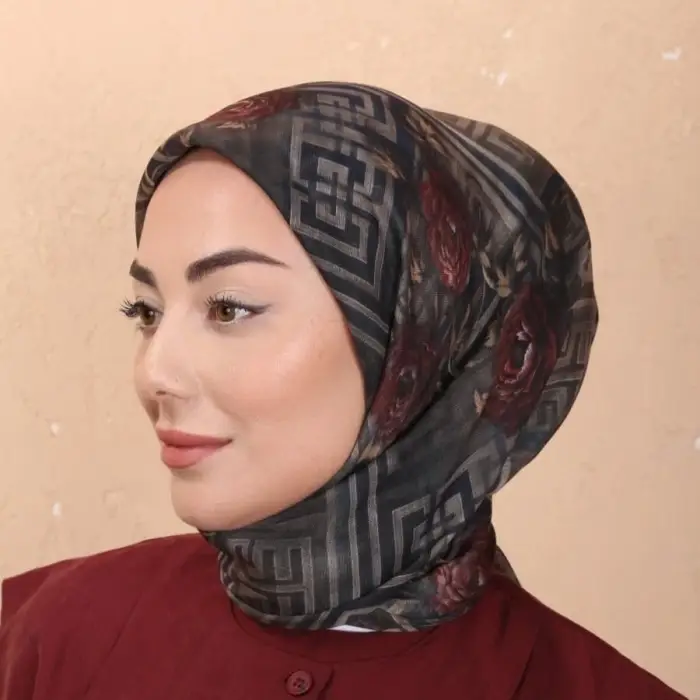 Locella El Dikişli Dijital Soft Eşarp-soft16-02