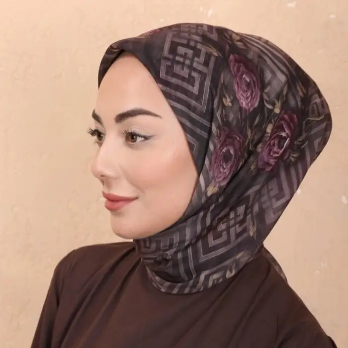 Locella El Dikişli Dijital Soft Eşarp-soft16-03