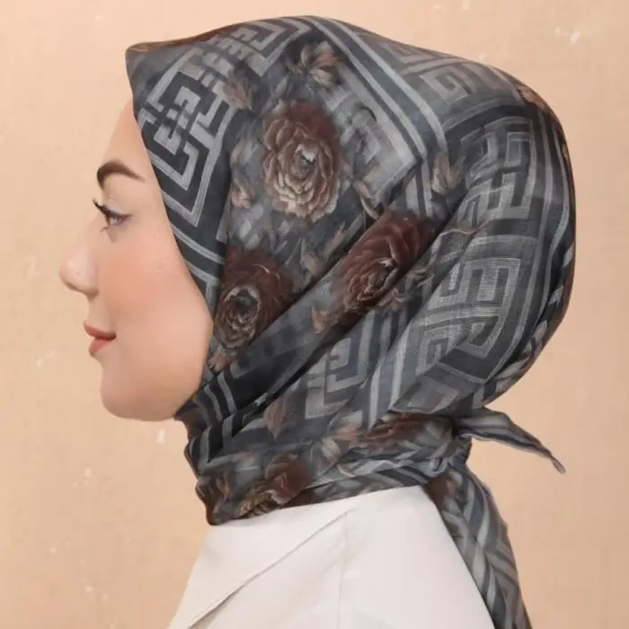 Locella El Dikişli Dijital Soft Eşarp-soft16-05