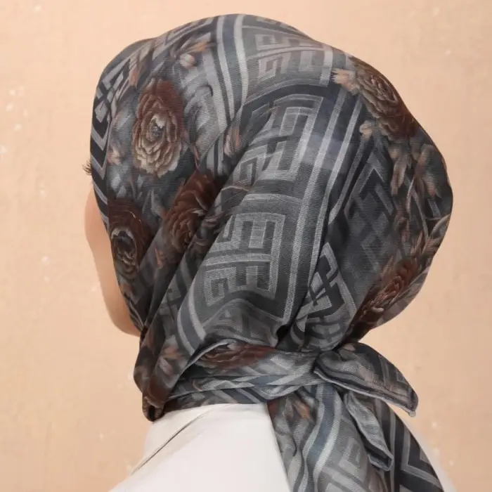 Locella El Dikişli Dijital Soft Eşarp-soft16-05