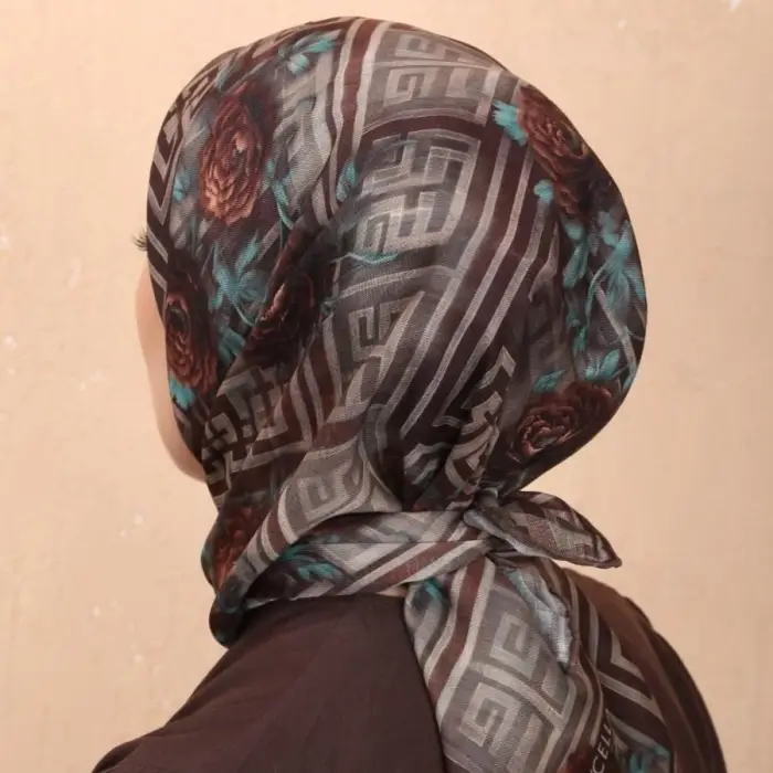 Locella El Dikişli Dijital Soft Eşarp-soft16-06