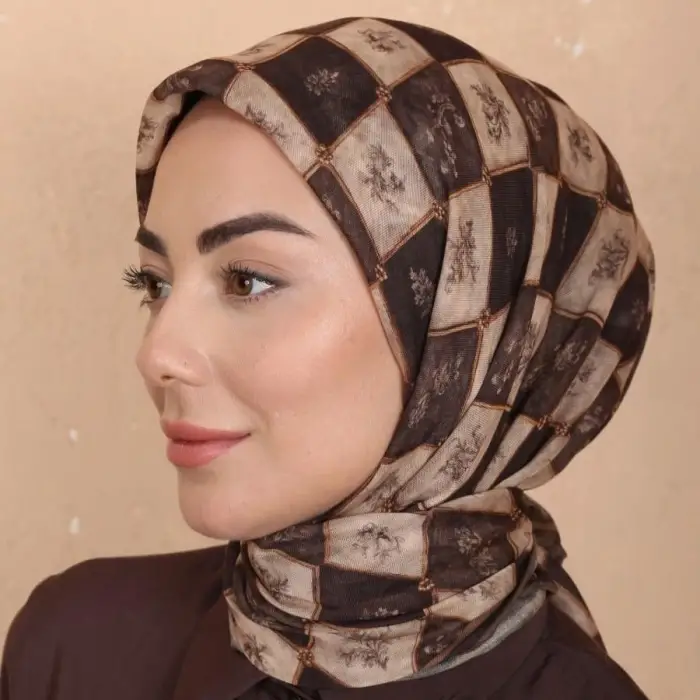 Locella El Dikişli Dijital Soft Eşarp-soft17-01