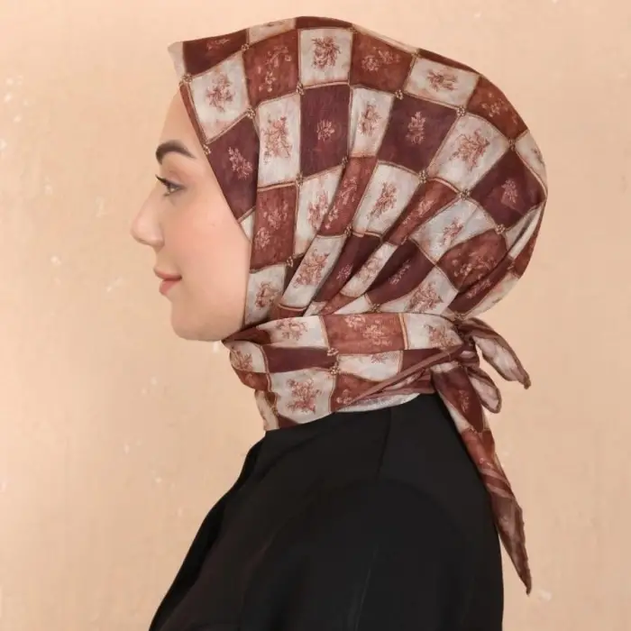 Locella El Dikişli Dijital Soft Eşarp-soft17-04