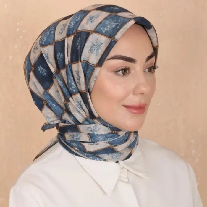 Locella El Dikişli Dijital Soft Eşarp-soft17-07