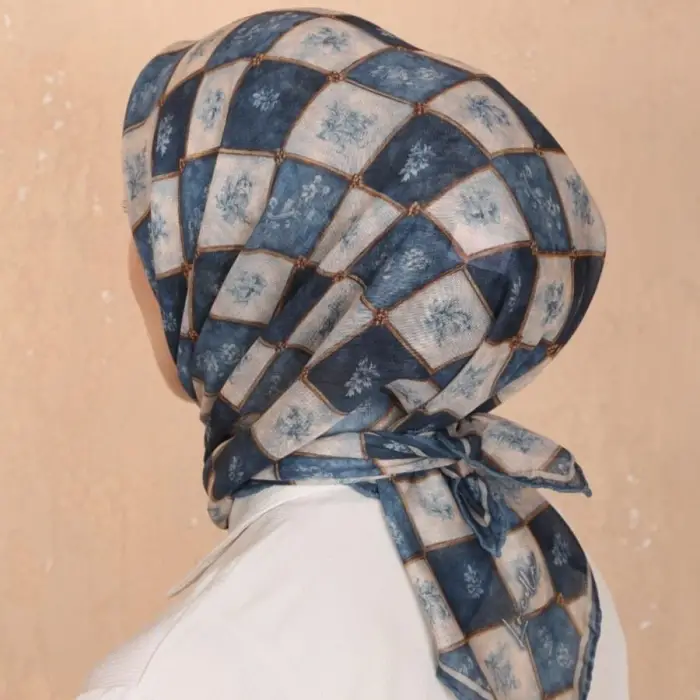 Locella El Dikişli Dijital Soft Eşarp-soft17-07