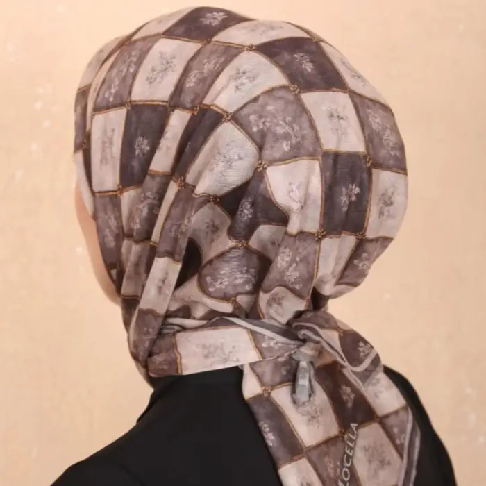 Locella El Dikişli Dijital Soft Eşarp-soft17-10