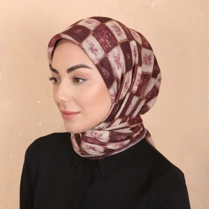 Locella El Dikişli Dijital Soft Eşarp-soft17-11