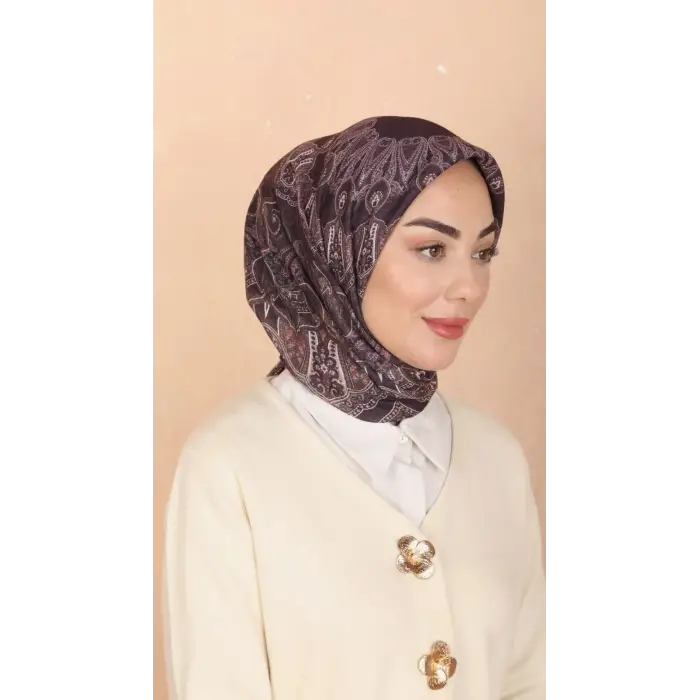 Locella El Dikişli Dijital Soft Eşarp-soft18-02