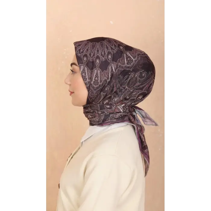 Locella El Dikişli Dijital Soft Eşarp-soft18-02