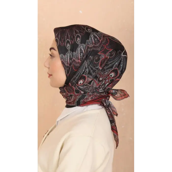 Locella El Dikişli Dijital Soft Eşarp-soft18-03