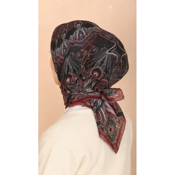 Locella El Dikişli Dijital Soft Eşarp-soft18-03