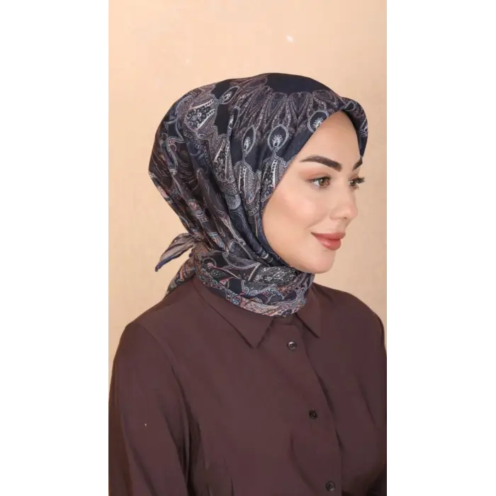 Locella El Dikişli Dijital Soft Eşarp-soft18-04