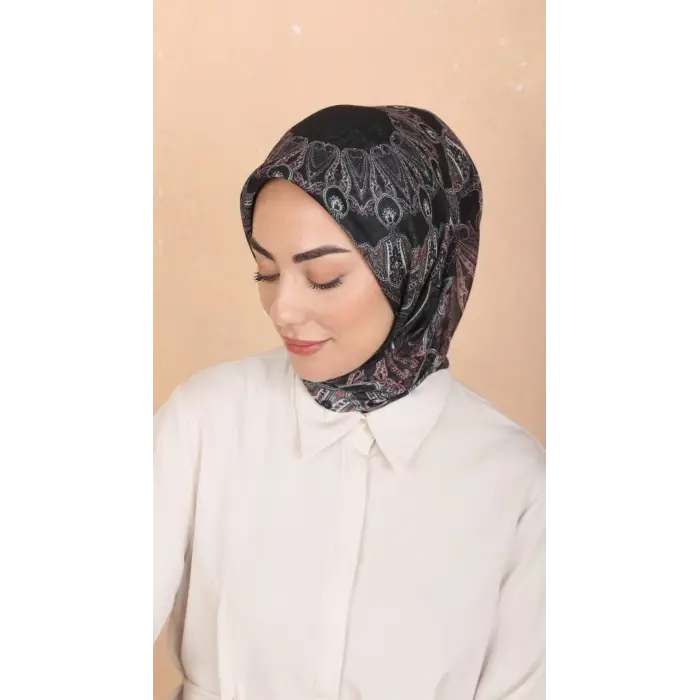 Locella El Dikişli Dijital Soft Eşarp-soft18-06