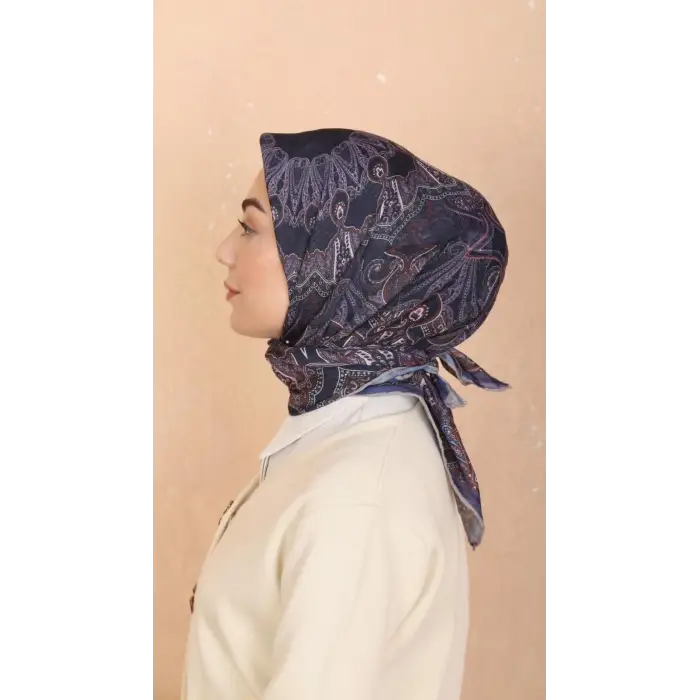 Locella El Dikişli Dijital Soft Eşarp-soft18-08