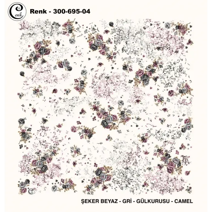 Cenk 100 cm Desenli Oyalık Yazma (Cnk-695-04)