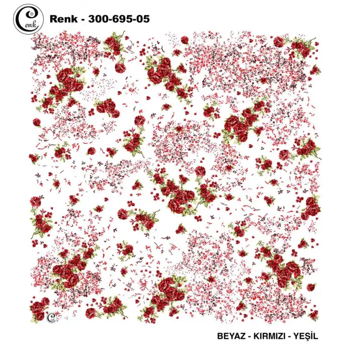 Cenk 100 cm Desenli Oyalık Yazma (Cnk-695-05)