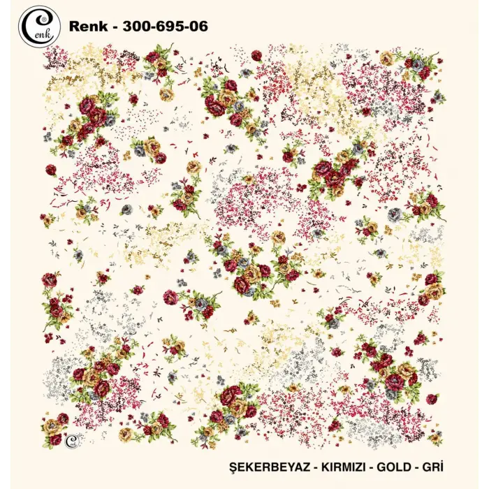 Cenk 100 cm Desenli Oyalık Yazma (Cnk-695-06)