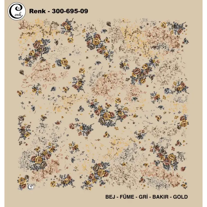 Cenk 100 cm Desenli Oyalık Yazma (Cnk-695-09)