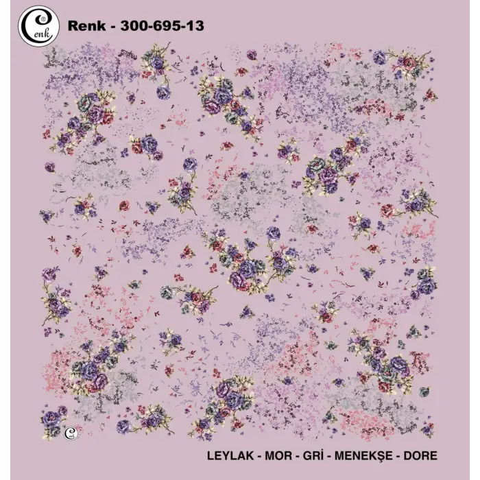 Cenk 100 cm Desenli Oyalık Yazma (Cnk-695-13)