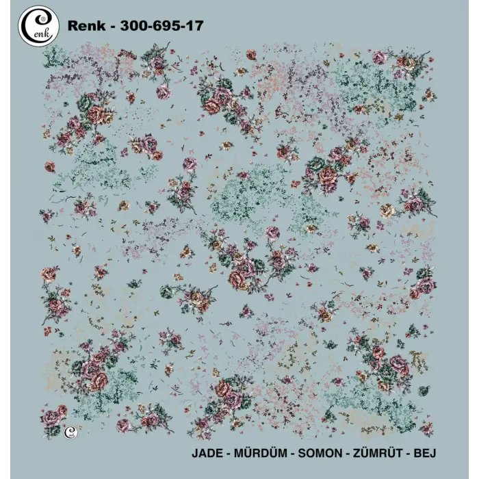 Cenk 100 cm Desenli Oyalık Yazma (Cnk-695-17)