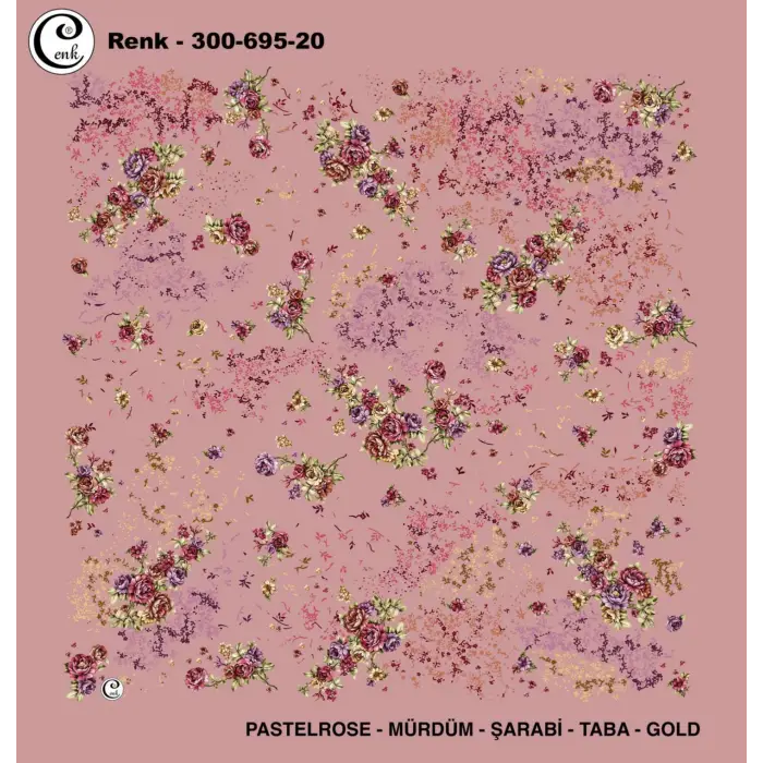 Cenk 100 cm Desenli Oyalık Yazma (Cnk-695-20)