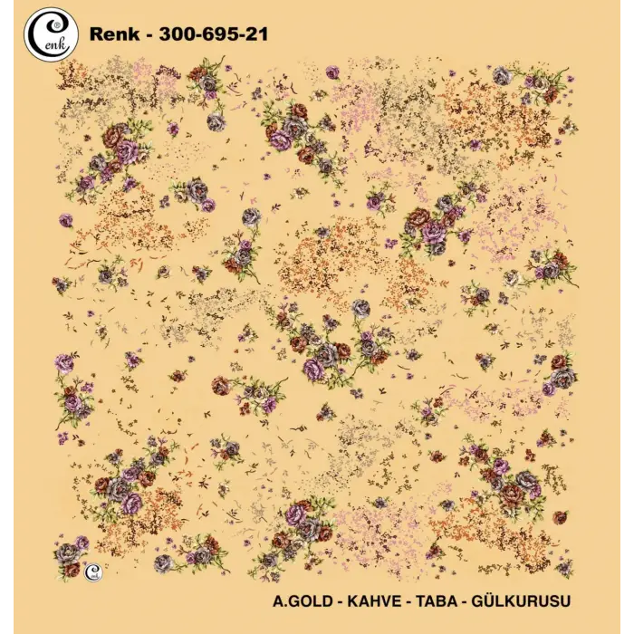 Cenk 100 cm Desenli Oyalık Yazma (Cnk-695-21)