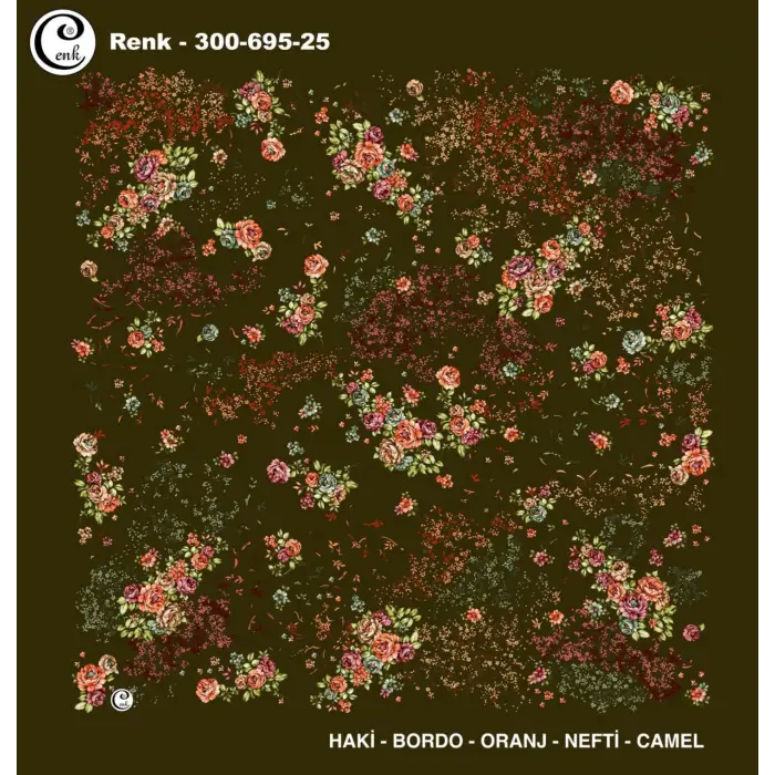 Cenk 100 cm Desenli Oyalık Yazma (Cnk-695-25)