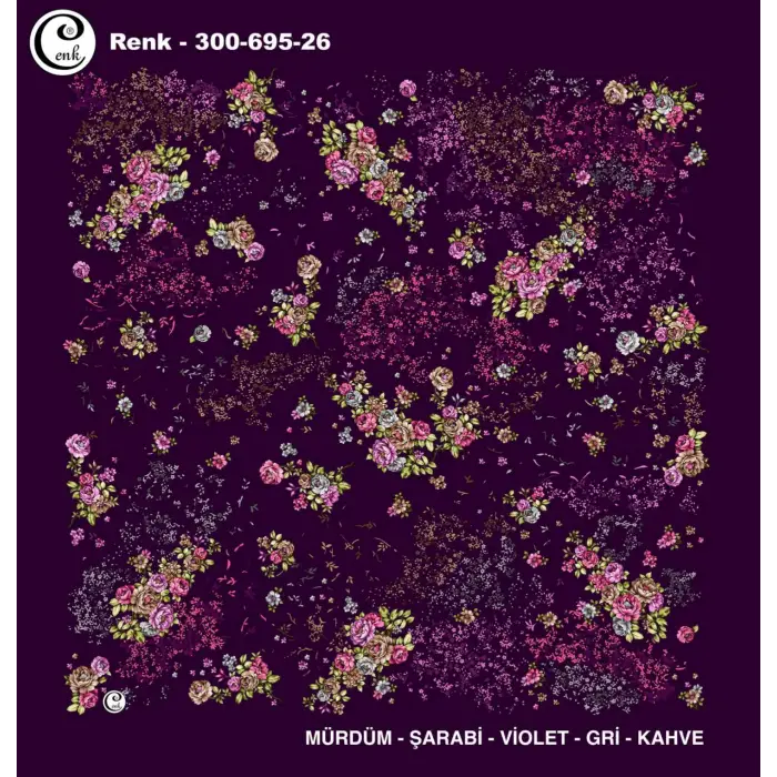 Cenk 100 cm Desenli Oyalık Yazma (Cnk-695-26)