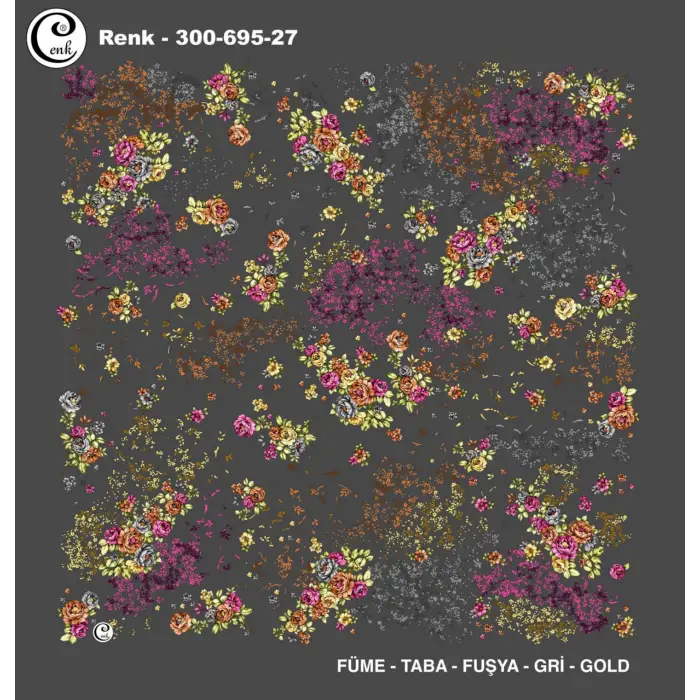 Cenk 100 cm Desenli Oyalık Yazma (Cnk-695-27)