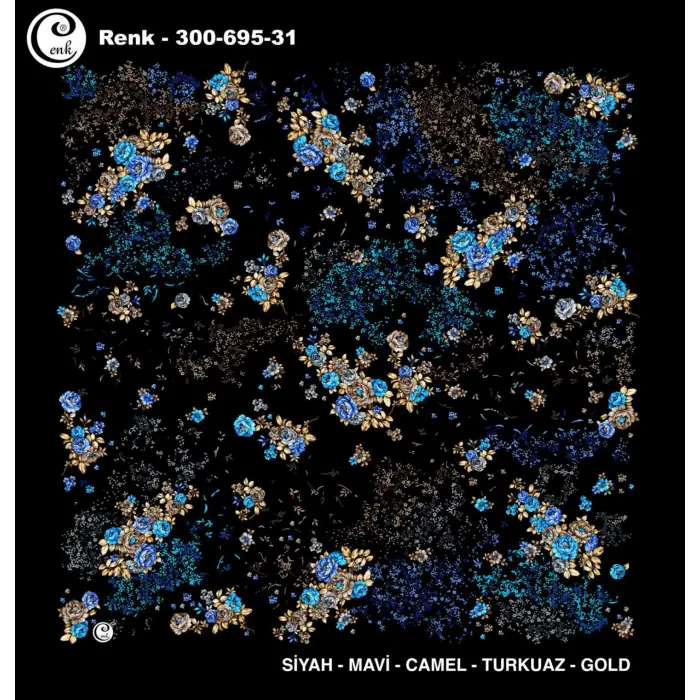 Cenk 100 cm Desenli Oyalık Yazma (Cnk-695-31)