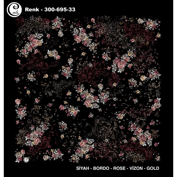 Cenk 100 cm Desenli Oyalık Yazma (Cnk-695-33)