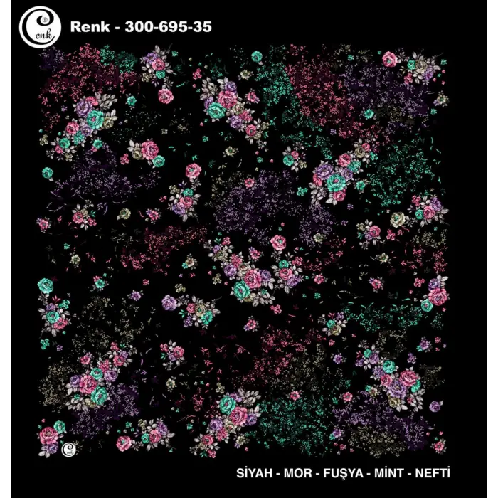 Cenk 100 cm Desenli Oyalık Yazma (Cnk-695-35)