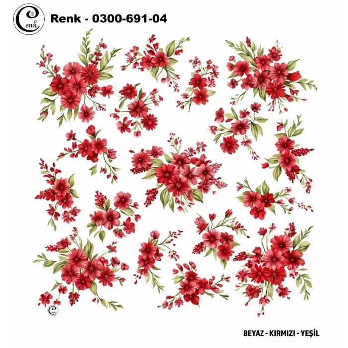 Cenk 100 cm Desenli Oyalık Yazma (Cnk-691-04)
