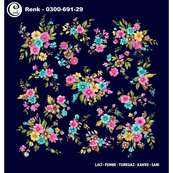 Cenk 100 cm Desenli Oyalık Yazma (Cnk-691-29)