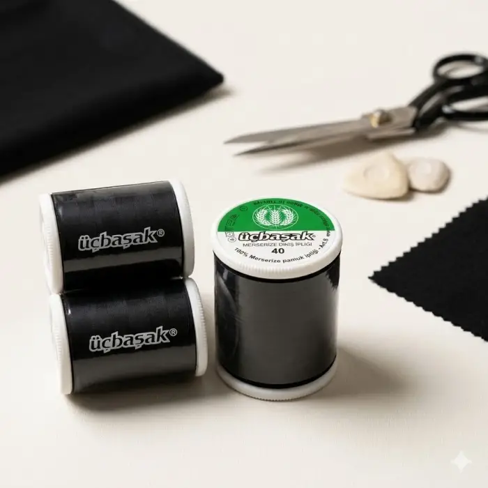 Üçbaşak 900 mt. Dikiş İpi Siyah-(üçbaşak02)