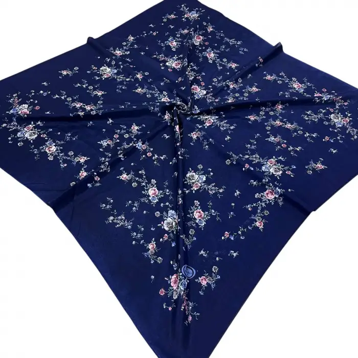 Huzurlu İpek Polyester Oyalık Yazma 100 cm - (PY01-01)