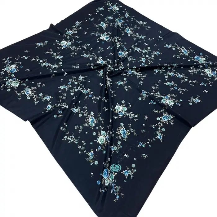 Huzurlu İpek Polyester Oyalık Yazma 100 cm - (PY01-02)