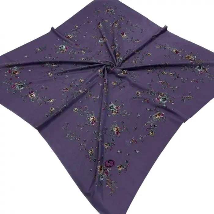 Huzurlu İpek Polyester Oyalık Yazma 100 cm - (PY01-08)