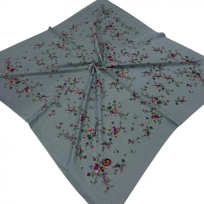 Huzurlu İpek Polyester Oyalık Yazma 100 cm - (PY01-09)